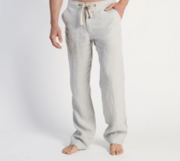 Hemp Drawstring Long Pants